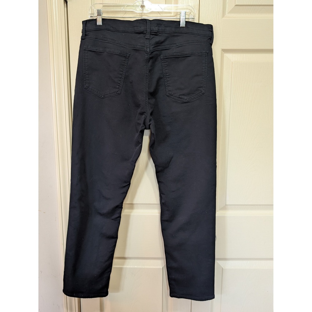 Banana Republic Black Stretch Five Pocket Pants 36x30 Straight Leg Casual Mens - Picture 4 of 9